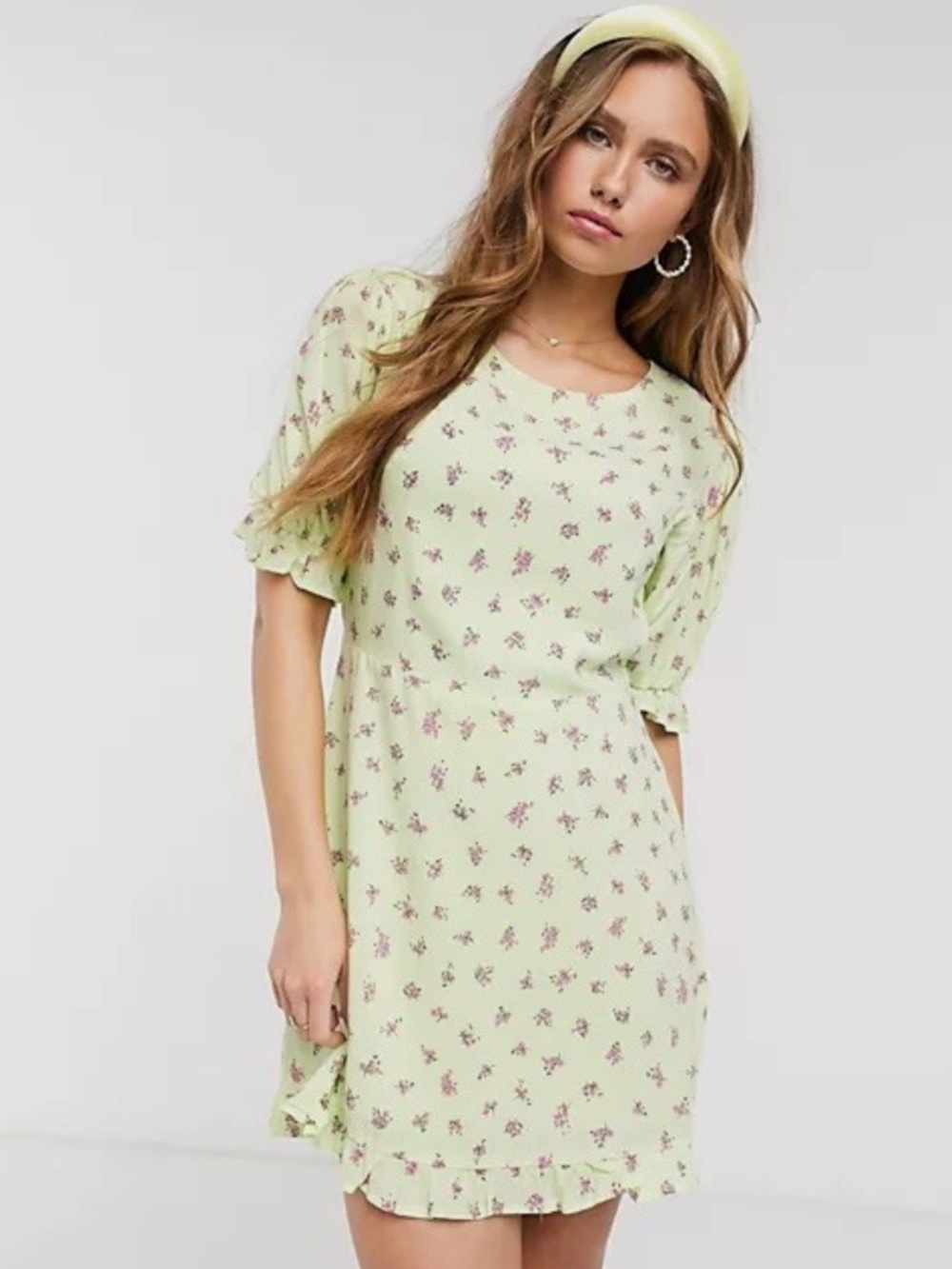 NWT Faithfull the Brand Florence Mini Dress in Luda Floral Print